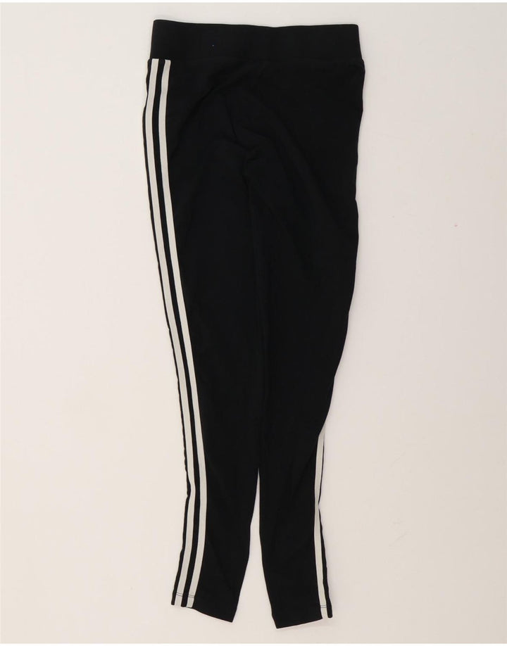 Adidas Dame Leggings UK 10 Small Black Bomuld