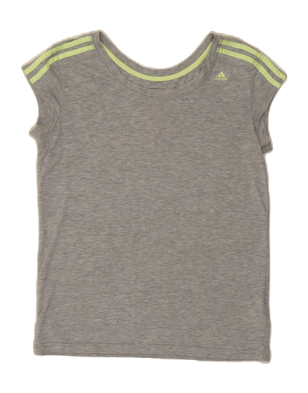 ADIDAS Womens Climalite T-Shirt Top UK 8/10 Small Grey Polyester Vintage Adidas and Second-Hand Adidas from Messina Hembry 
