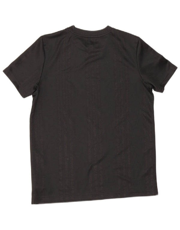 Adidas drenge grafisk t-shirt top 12-13 år sort polyester