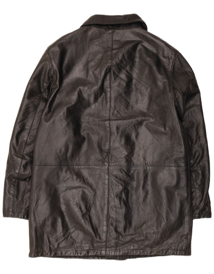 Dibi Herre Læderfrakke IT 50 Stor Sort Læder