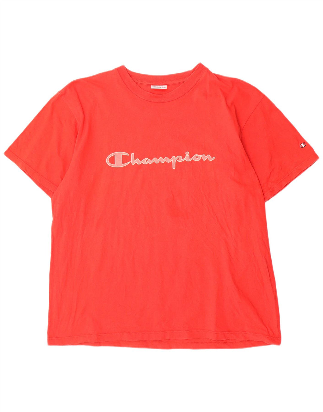 CHAMPION Herre Grafisk T-Shirt Top 2XL Rød