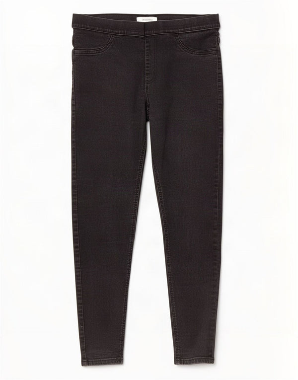 Marks & Spencer Dame Jegging Jeans UK 14 Large W31 L26 Black Bomuld