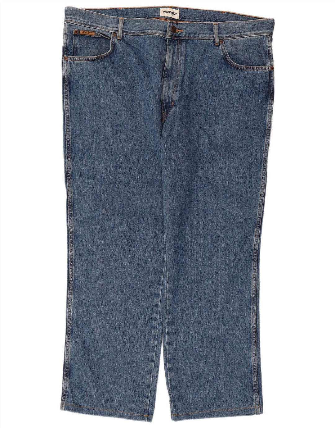 Wrangler Herre Texas Straight Jeans W42 L28 Blå Bomuld