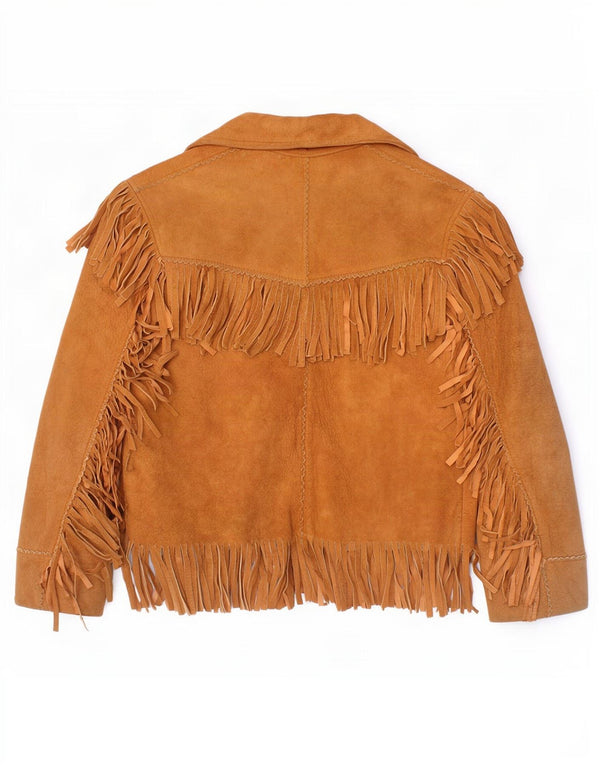 Quilon Boys Western Suede Jacket 5-6 Years Beige
