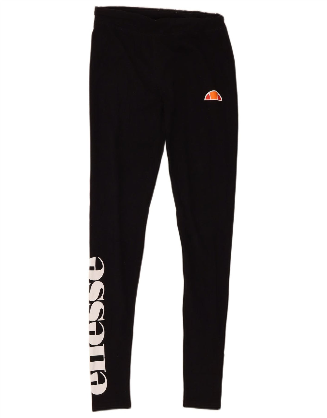 Ellesse Womens Grafiske Leggings UK 8 Small Black Bomuld