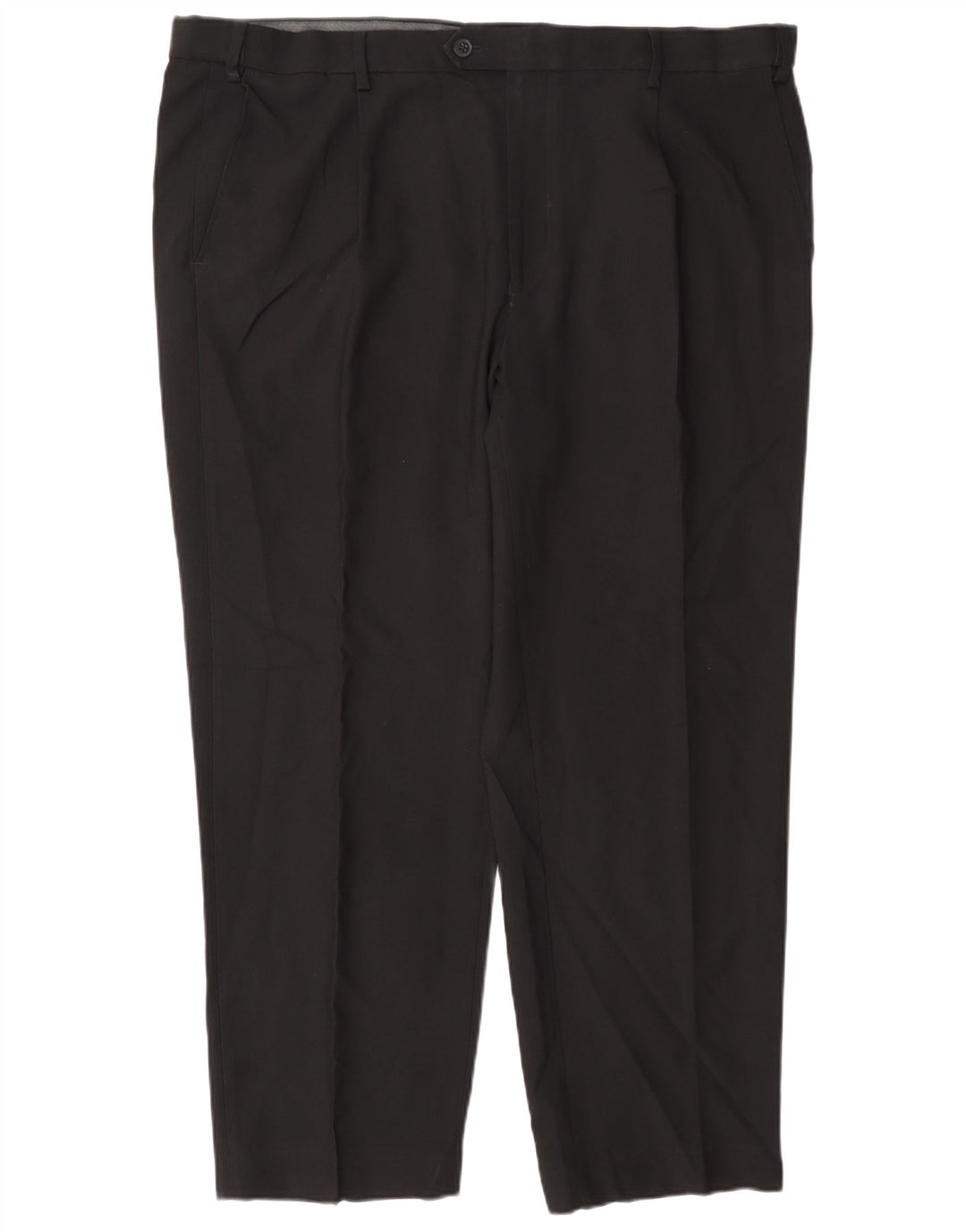 Marks & Spencer Herre Regular Fit Suit Bukser W42 L29 Sort Polyester