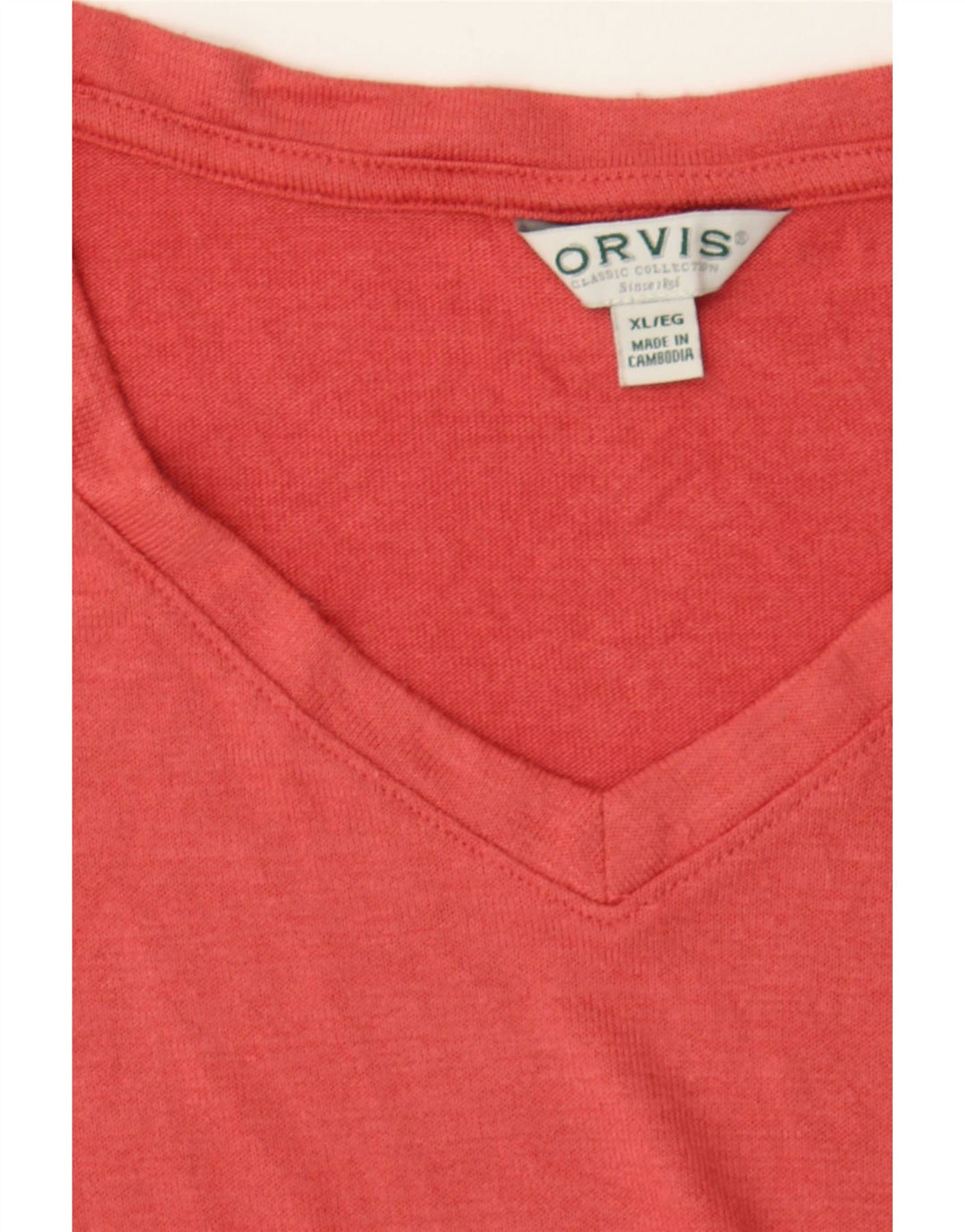 ORVIS Womens Oversized Blouse Top UK 18 XL Orange Polyester Vintage Orvis and Second-Hand Orvis from Messina Hembry 