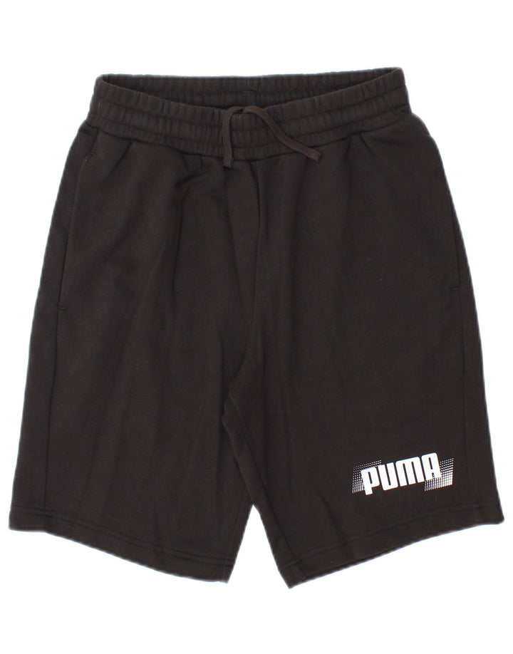 Puma Herre grafiske sportsshorts Små sorte bomuld