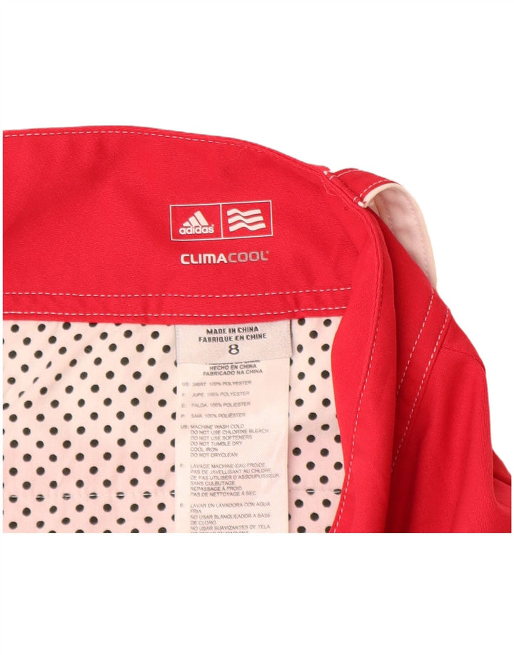 Adidas Dame Climacool Mini Nederdel US 8 Medium W30 Rød Polyester