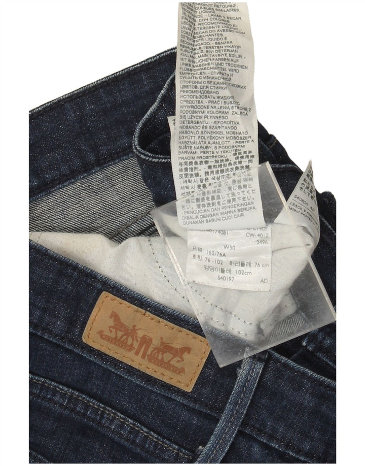 LEVI'S Slim Jeans til kvinder W30 L27 Marineblå bomuld