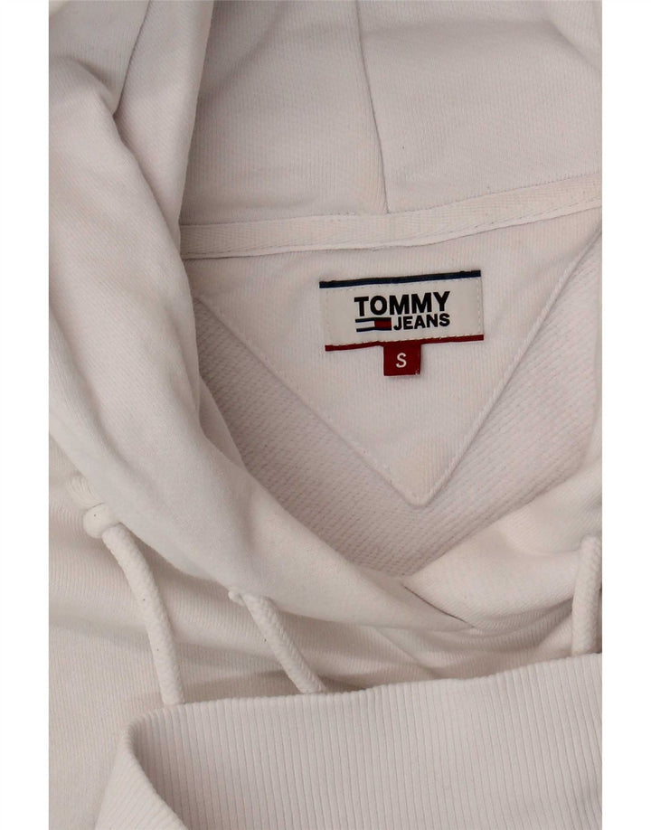 Tommy Hilfiger Dame Oversized Hoodie Jumper UK 10 Small White