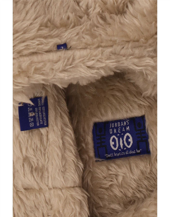 Vintage Sherpa overfrakke til mænd UK 40 Large Green Polyester