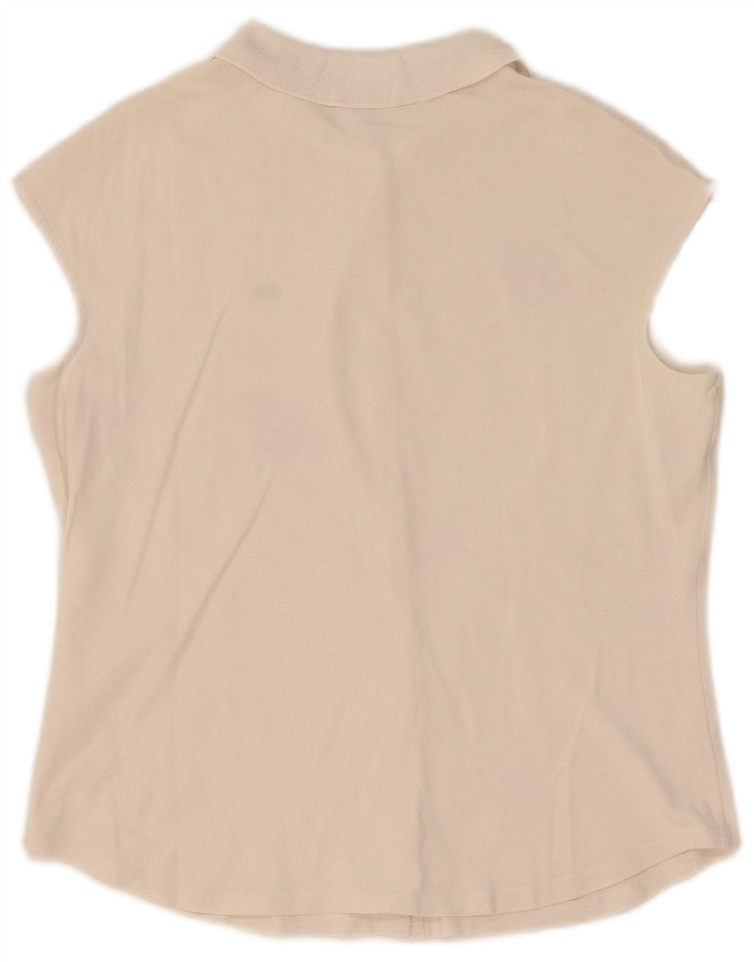 Lacoste kortærmet skjortebluse til kvinder str. 44 Large White