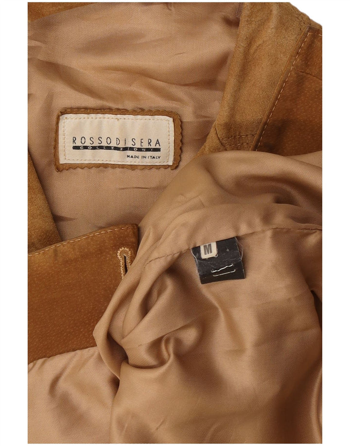 Rossodisera Dame 3-knaps ruskindsblazerjakke UK 14 Medium Beige