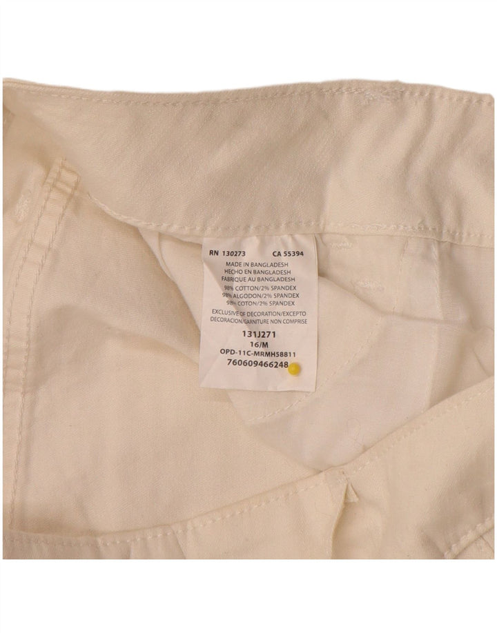Lee Dame Capri Bukser US 16 2XL W36 L20 Hvid Bomuld