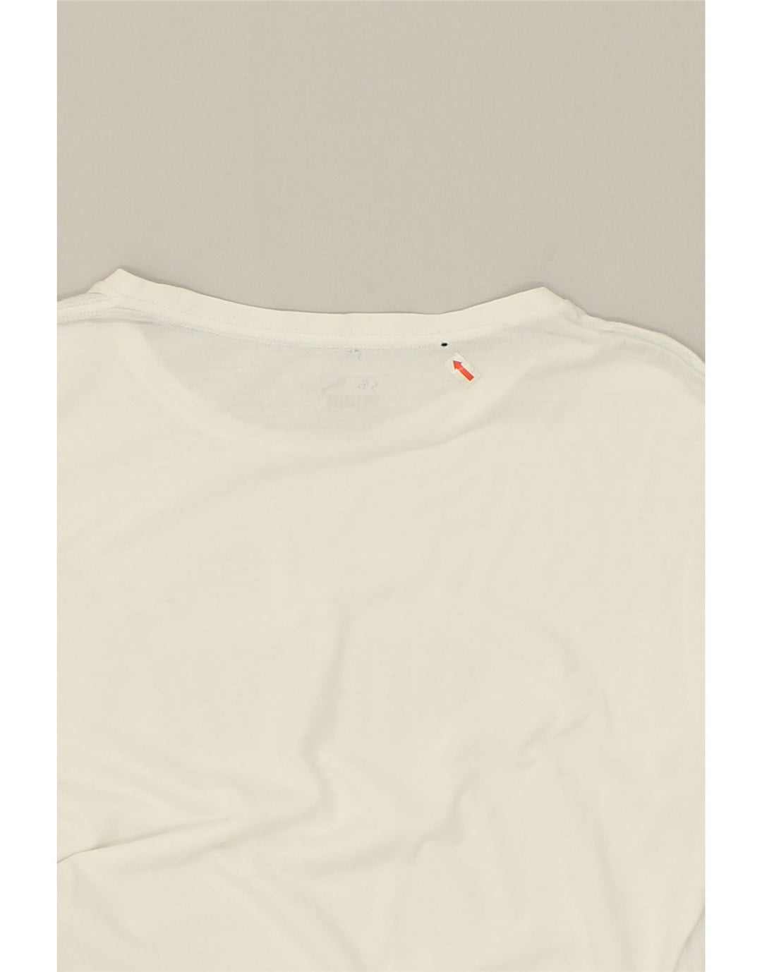 PUMA Mens Graphic T-Shirt Top Small White | Vintage Puma | Thrift | Second-Hand Puma | Used Clothing | Messina Hembry 