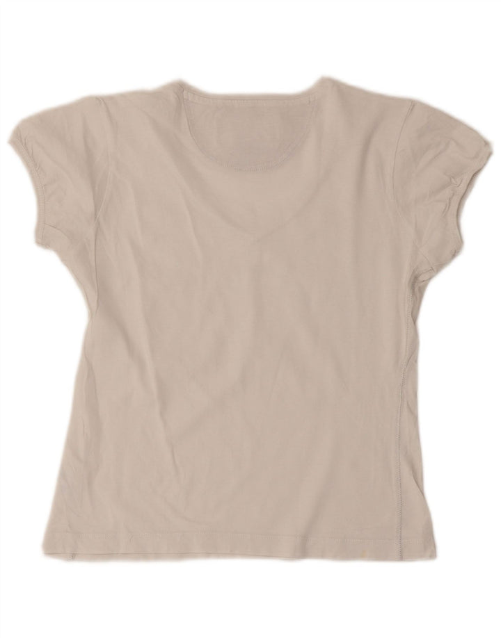 Champion Womens Heritage Classics Crop T-Shirt Top UK 12 Medium White