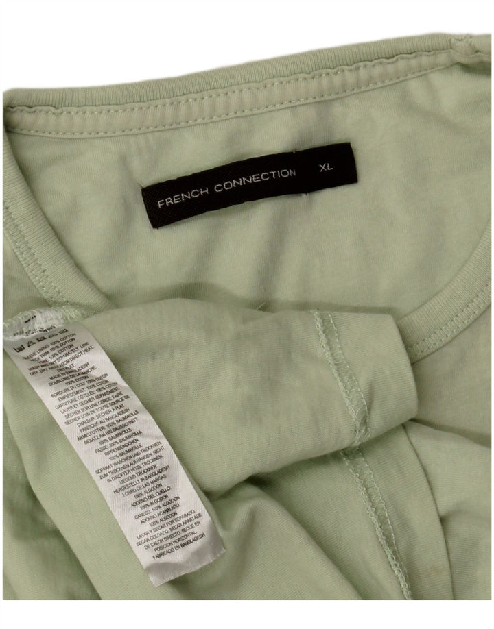 French Connection Herre T-Shirt Top XL Grøn Bomuld