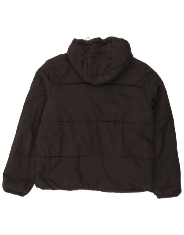 Billabong Herre hættepolstret jakke UK 38 Medium Sort Nylon
