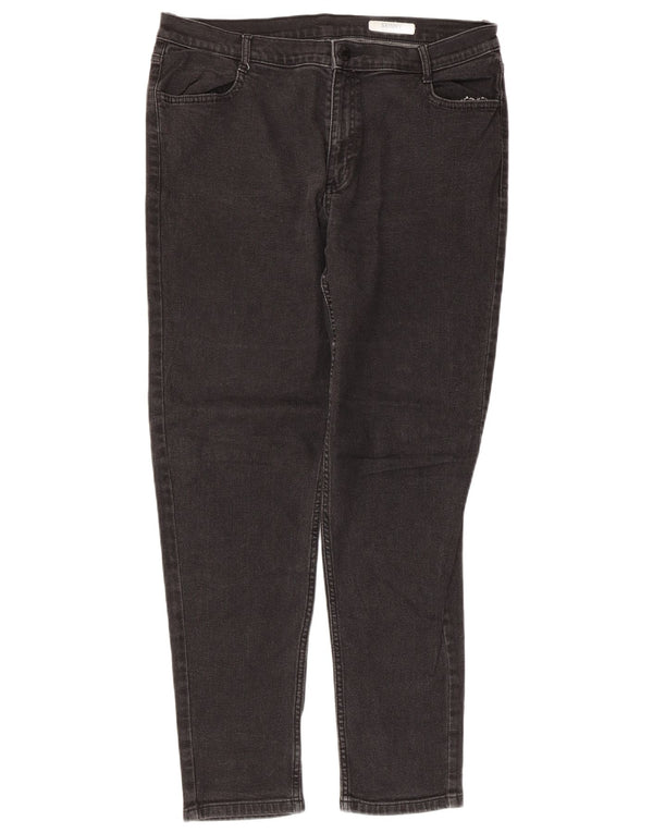 Marks & Spencer Dame Skinny Jeans UK 16 Large W34 L28 Black Bomuld