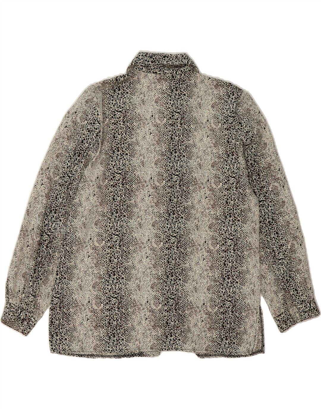 LAUNDRY Womens Shirt Blouse UK 12 Medium Grey Animal Print Vintage LAUNDRY and Second-Hand LAUNDRY from Messina Hembry 