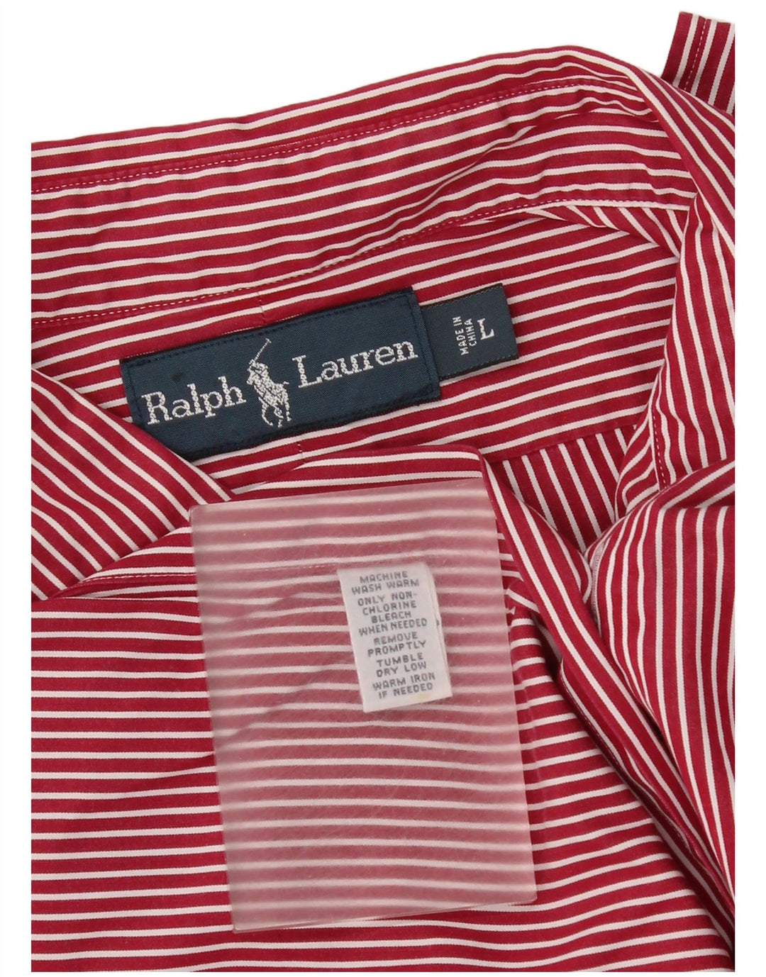 Ralph Lauren Herreskjorte Stor rødstribet bomuld