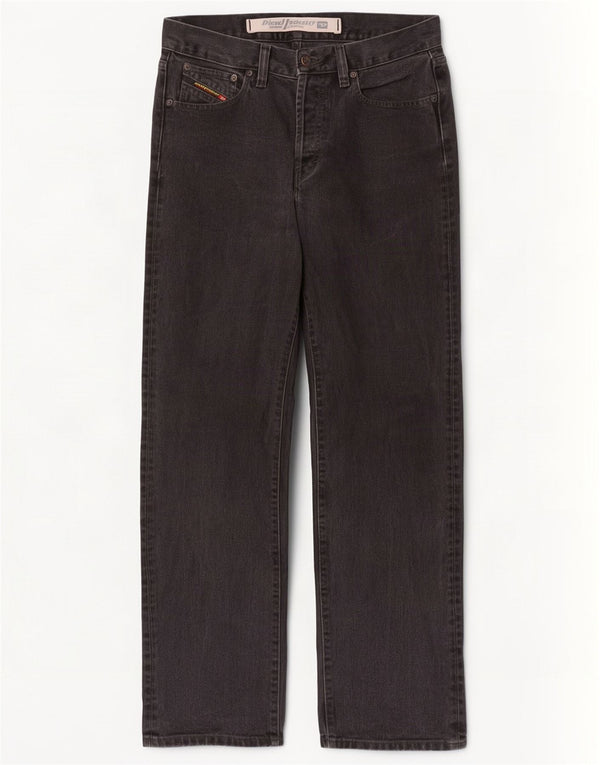Diesel Straight Jeans til mænd W31 L31 Sort bomuld