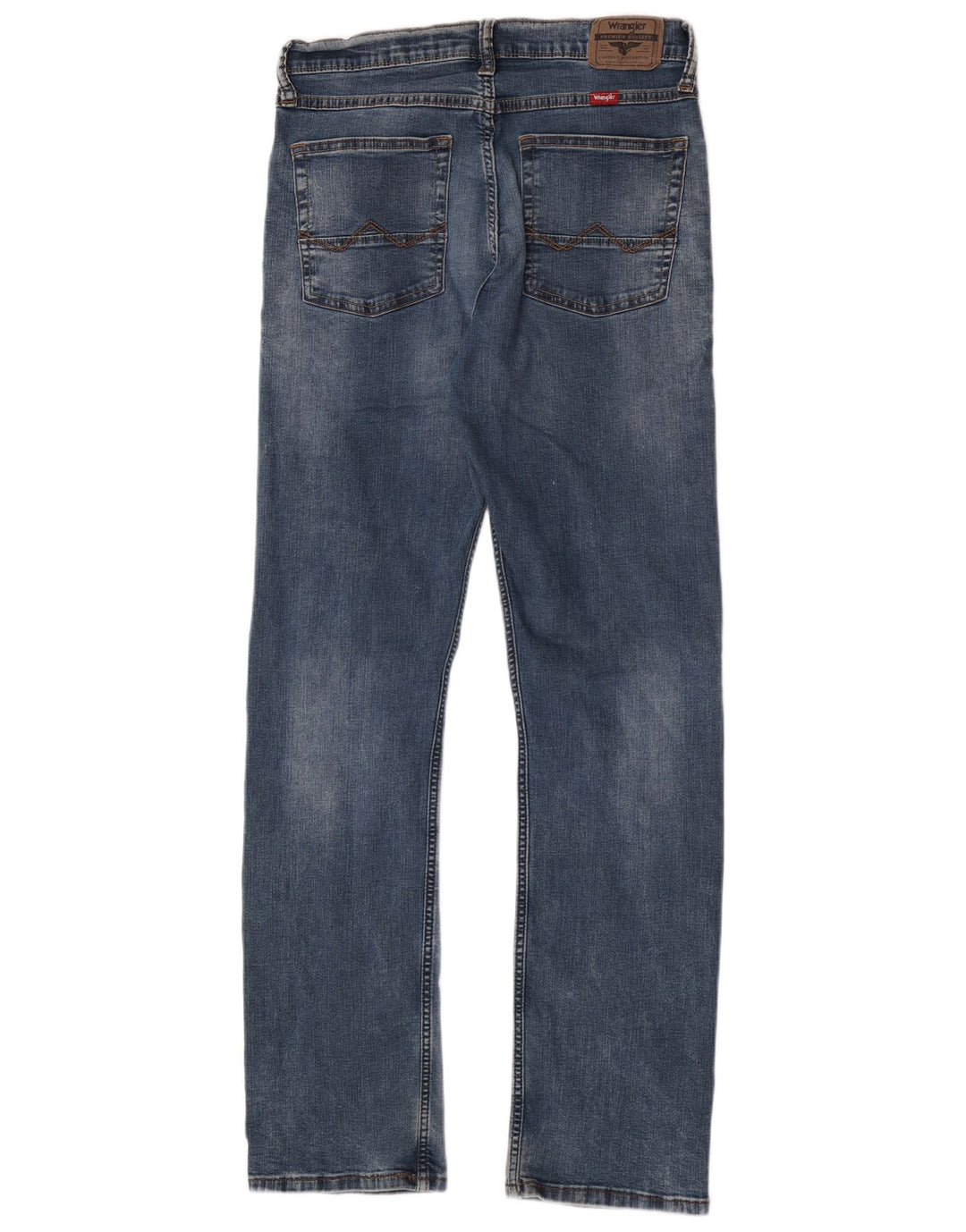 Wrangler Straight Jeans til mænd W30 L32 blå bomuld