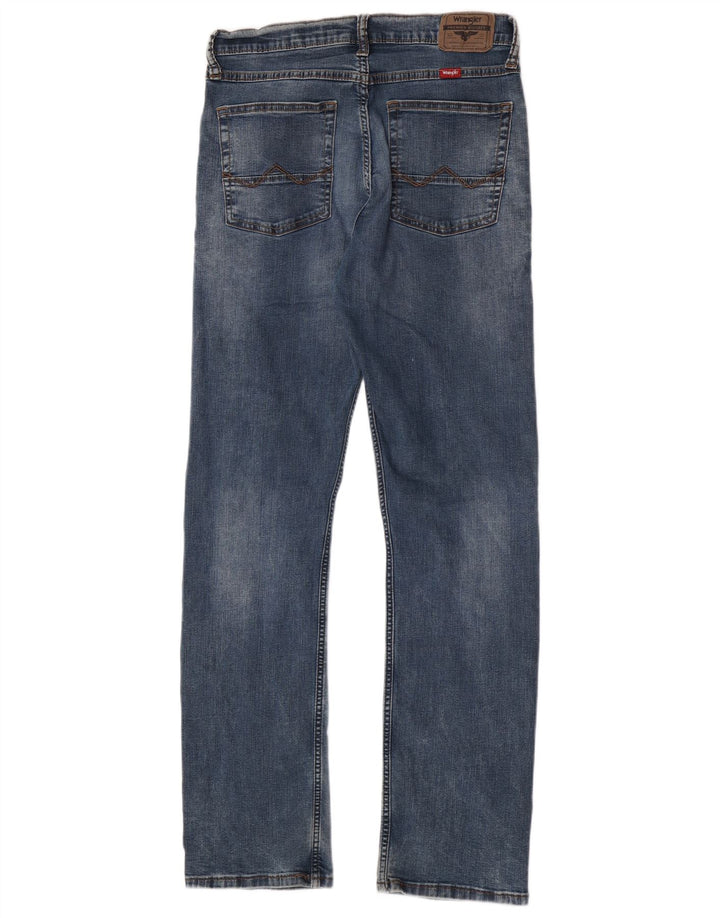 Wrangler Straight Jeans til mænd W30 L32 blå bomuld