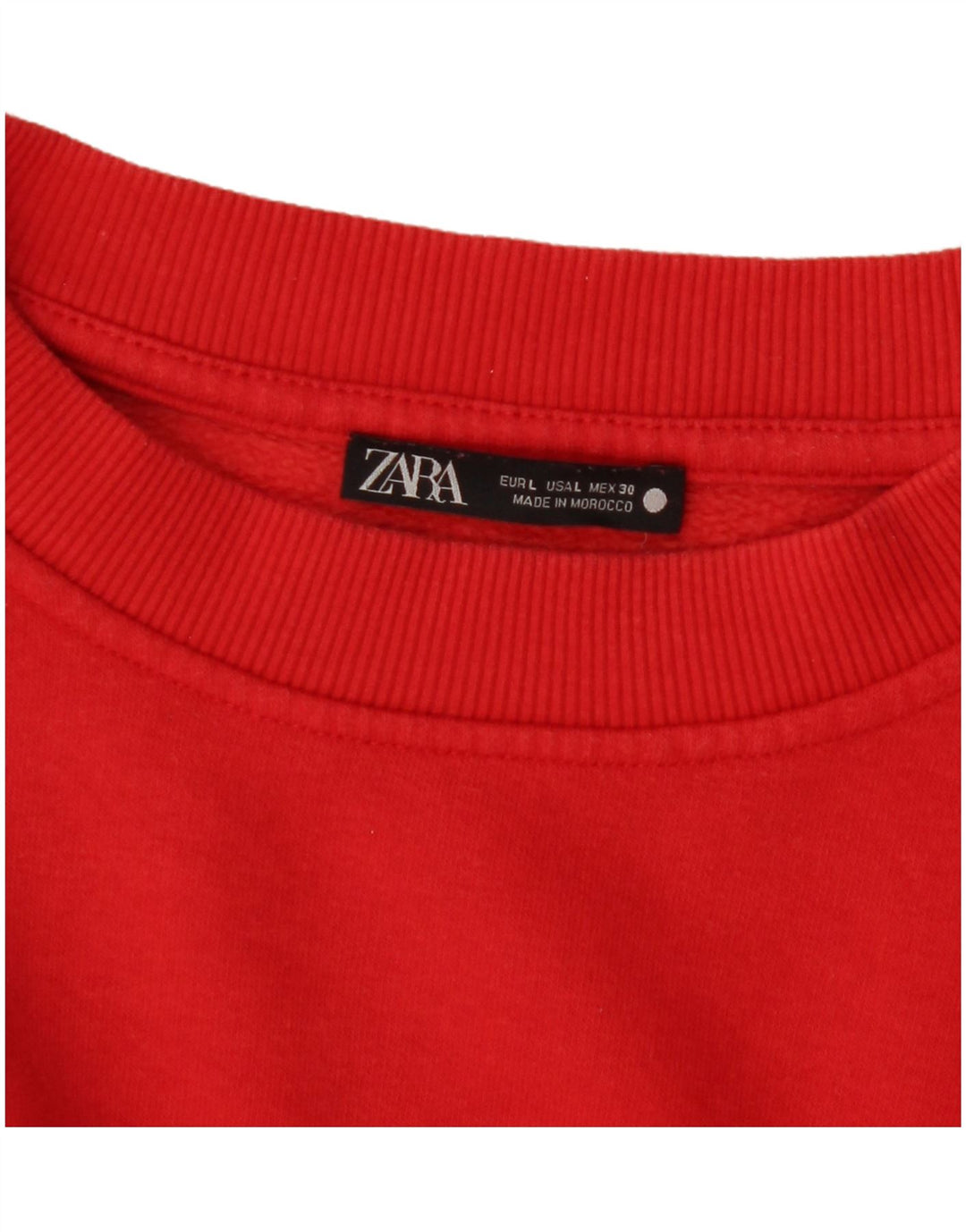 Zara Dame Sweatshirt Jumper UK 16 Large Red