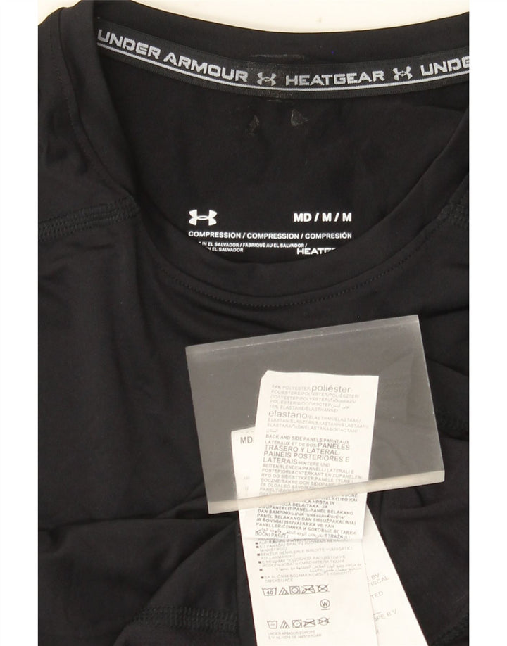 Under Armour Herre Heat Gear Top Langærmet Medium Sort Polyester