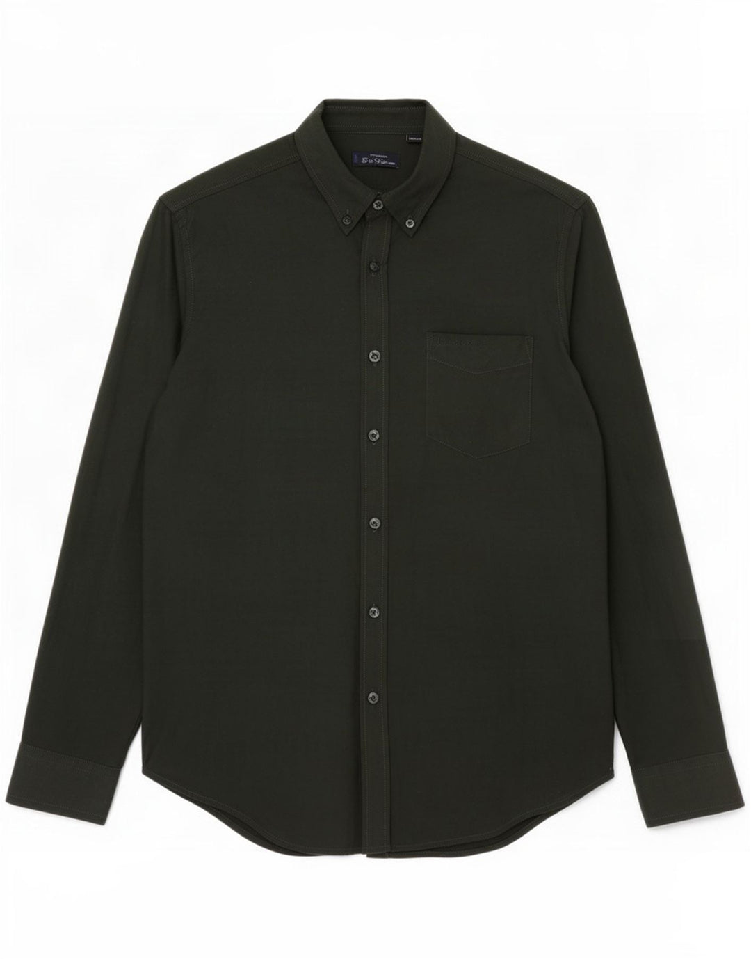 Ben Sherman herreskjorte mellemgrøn bomuld