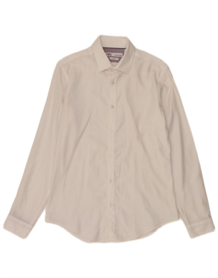 Zara Herre Slim Fit skjorte Medium White