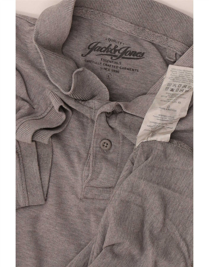 Jack & Jones herre poloskjorte stor grå bomuld