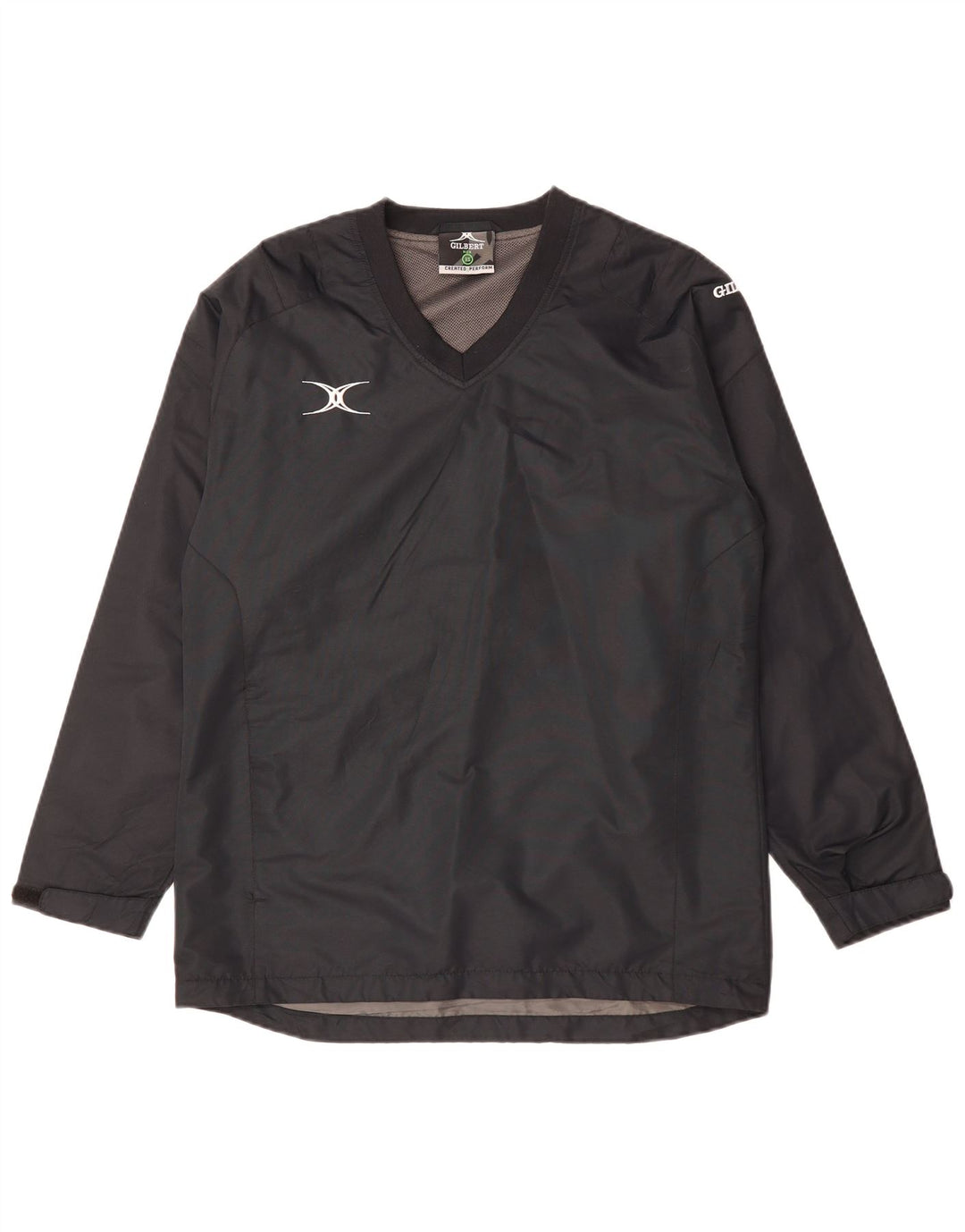 VINTAGE Herre Pullover Windbreaker Jacket UK 34 XS Grå Polyester