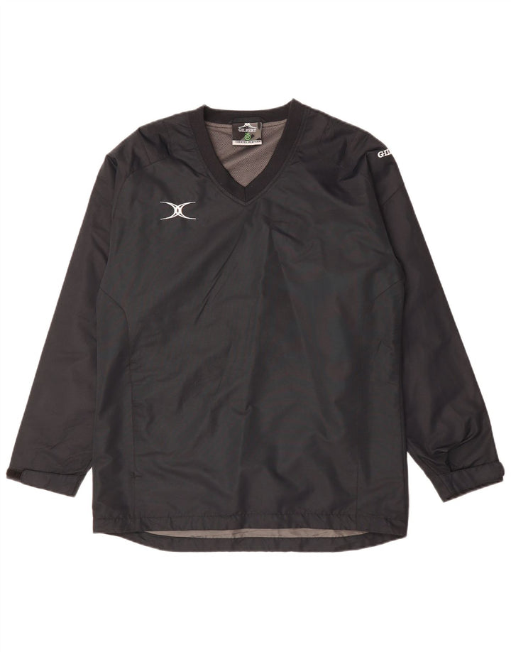 VINTAGE Herre Pullover Windbreaker Jacket UK 34 XS Grå Polyester