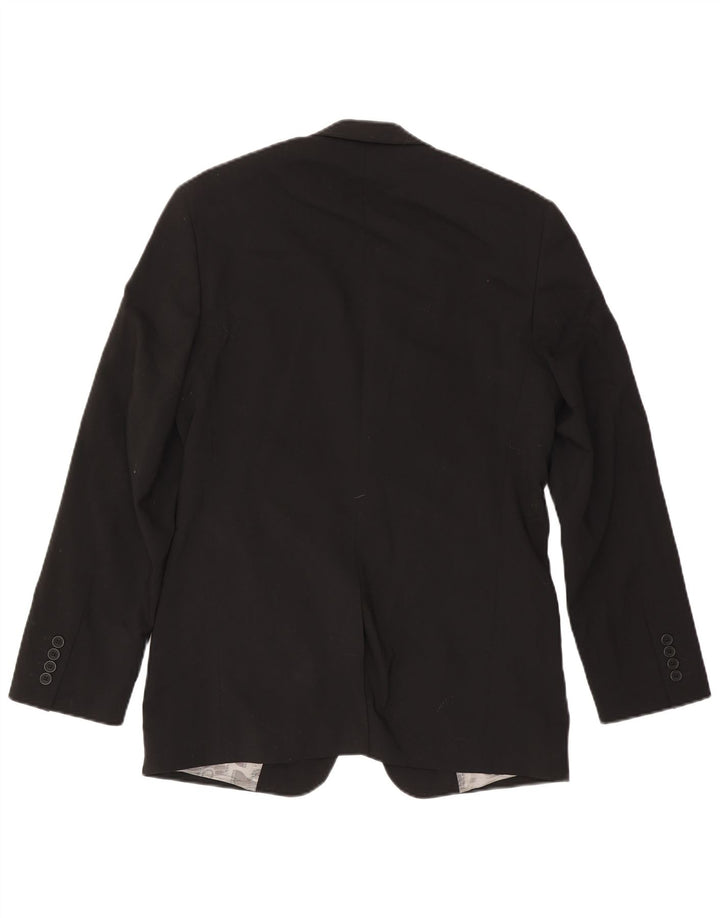 Ted Baker Herre 2-knaps blazerjakke UK 38 Medium Sort Uld