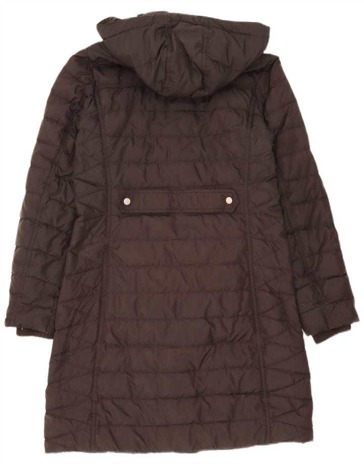 Tommy Hilfiger Dame Hætte Polstret Frakke UK 16 Small Black Polyester