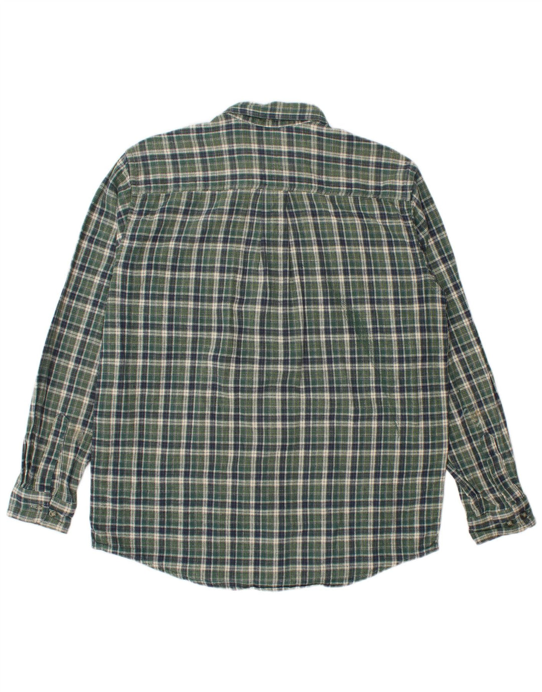 L.L.Bean Flannelskjorte til mænd Medium Grøn Plaid Bomuld