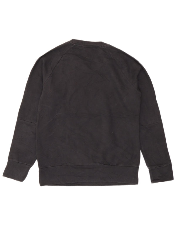 Adidas Dame Sweatshirt Jumper UK 8/10 Small Black Bomuld