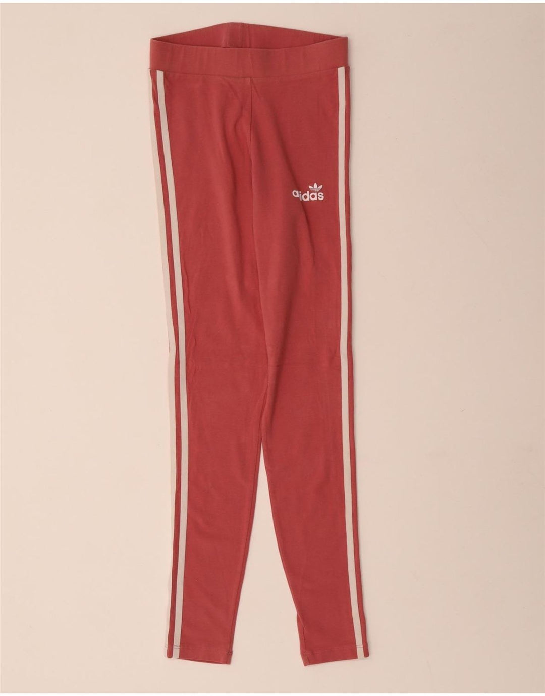 ADIDAS Dame Leggings UK 8 Small Pink Bomuld