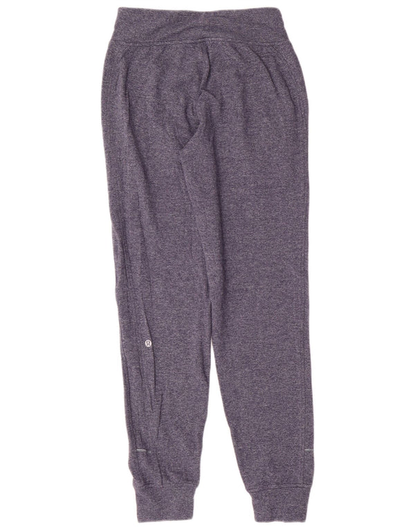 Lululemon Dame træningsdragt Bukser Joggers US 4 Small Blue Flecked Sports