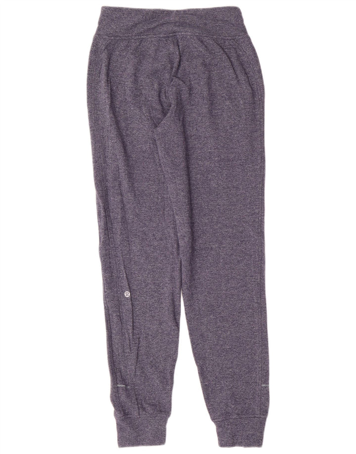 Lululemon Dame træningsdragt Bukser Joggers US 4 Small Blue Flecked Sports
