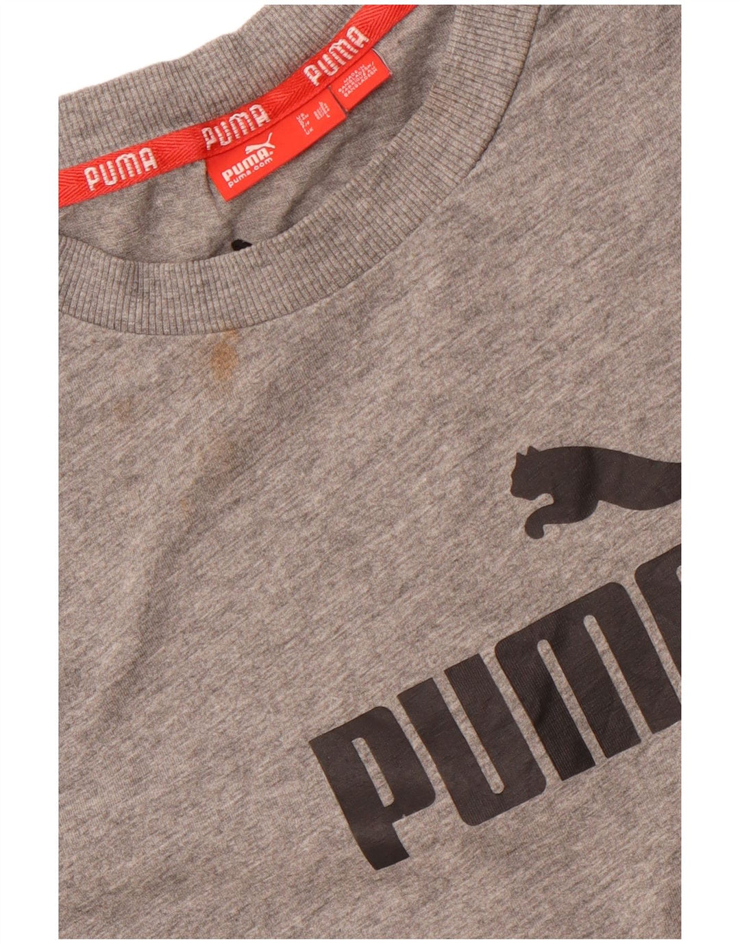 PUMA Herre grafisk T-shirt Top Stor Grå Bomuld