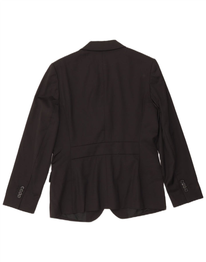 BROOKS BROTHERS Dame 2-knaps blazerjakke US 6 Medium Sort Uld