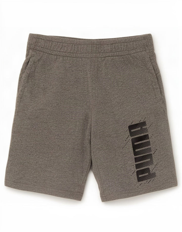 Puma drenge grafiske sportsshorts 9-10 år grå bomuld