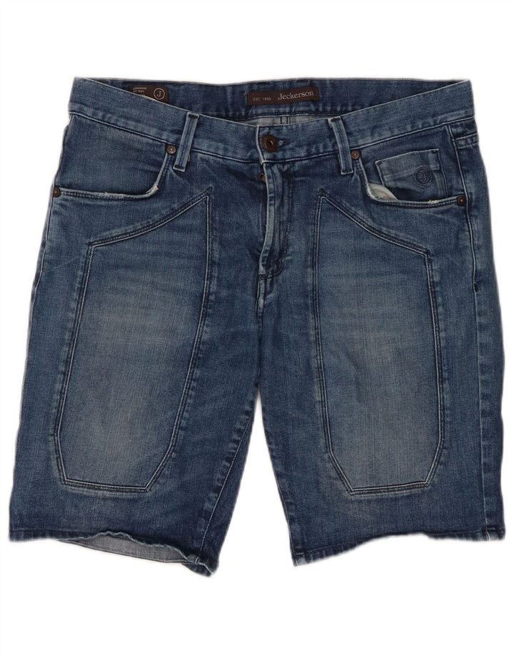 JECKERSON Herre denimshorts W34 store blå bomuld