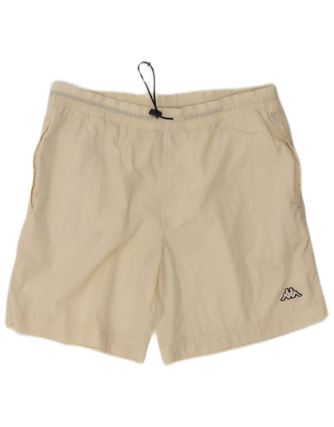 KAPPA Badeshorts til mænd, store råhvide polyamid