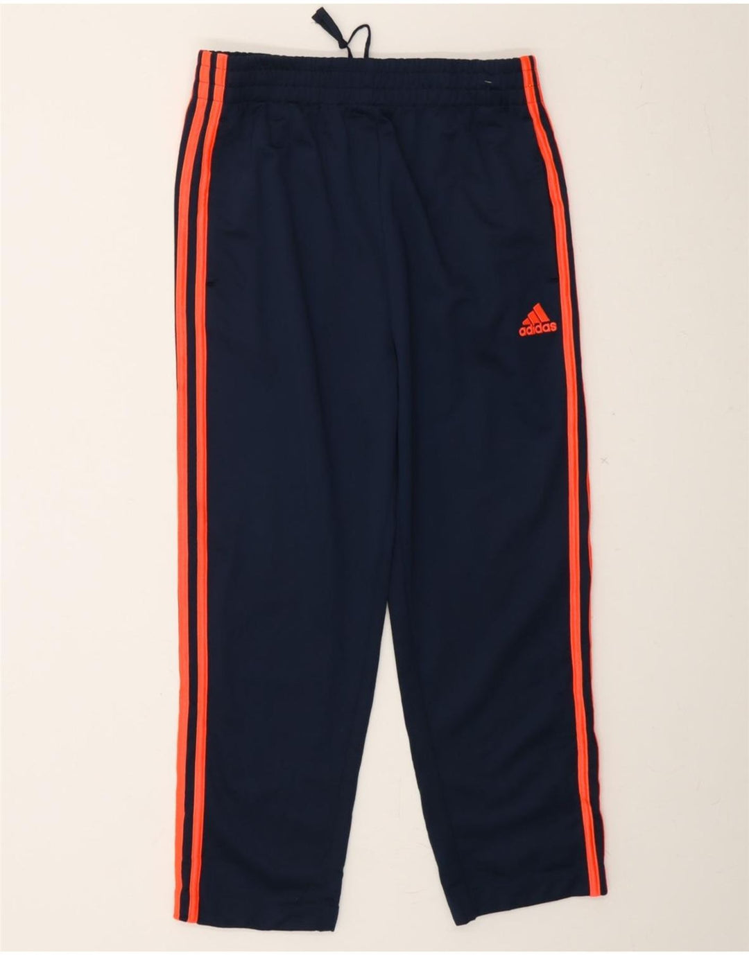 ADIDAS Boys Tracksuit Trousers 15-16 Years XL Navy Blue Polyester Vintage Adidas and Second-Hand Adidas from Messina Hembry 