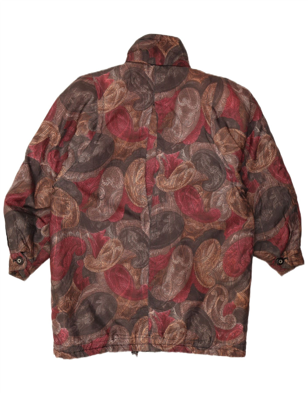 VINTAGE Windbreaker frakke til kvinder EU 36/38 Lille flerfarvet Paisley